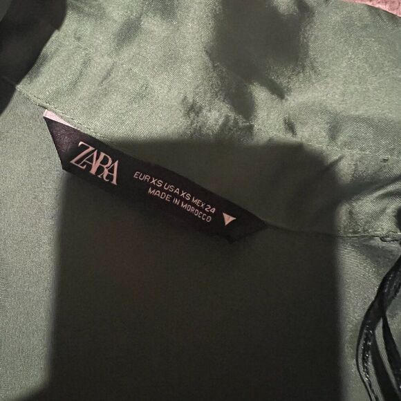 ZARA Heavy Satin Effect Dress NWOT size xs - Picture 13 of 16